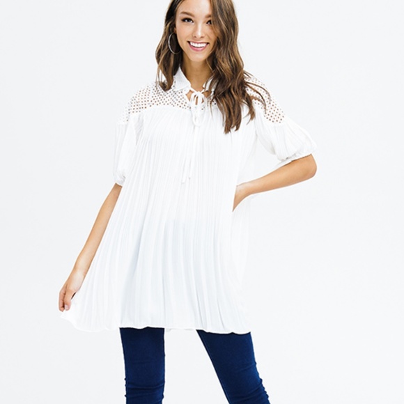 Glam Girl Fashion Tops - BEAUTIFUL!  Bubble Sleeve Tunic/Mini Dress
